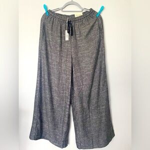 Max Studio Women’s L Elastic Gray Wide-Leg Pants